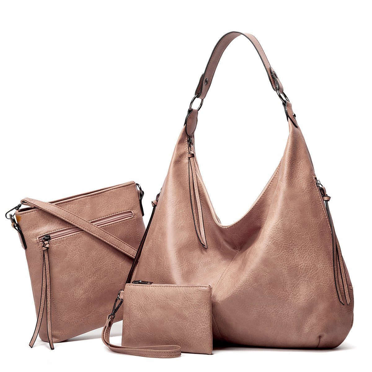 2021 New Women's Three-in-one Leather Bag