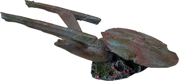 Underwater Treasures Sunken Space Ship Fish Ornament