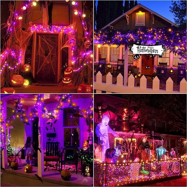 60FT 180 LED Halloween Decorations String Light Outdoor - Yellow Shopping - The Best Deals on String Lights | 39295468