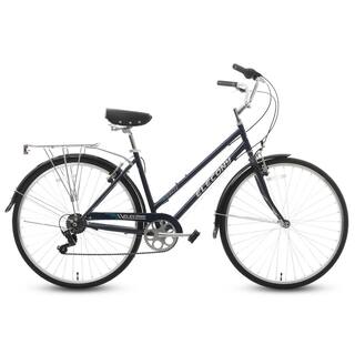 Afoxsos Blue High-Carbon Steel 27.5 in. Unisex Cruiser Bike with V-BrakeCoaster Brake for Men and Women HDMX535