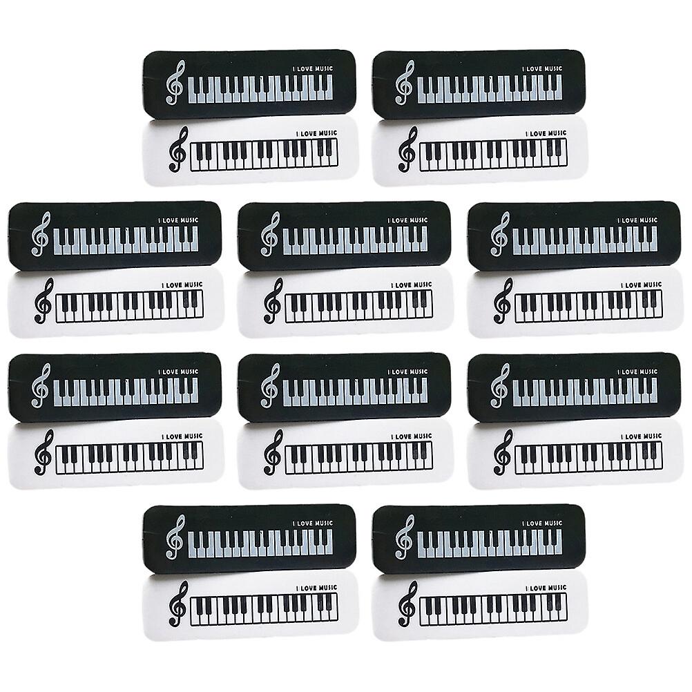 20 Pcs Piano Shaped Erasers Small Erasers Cute Erasers Decorative Erasers Reward Erasers