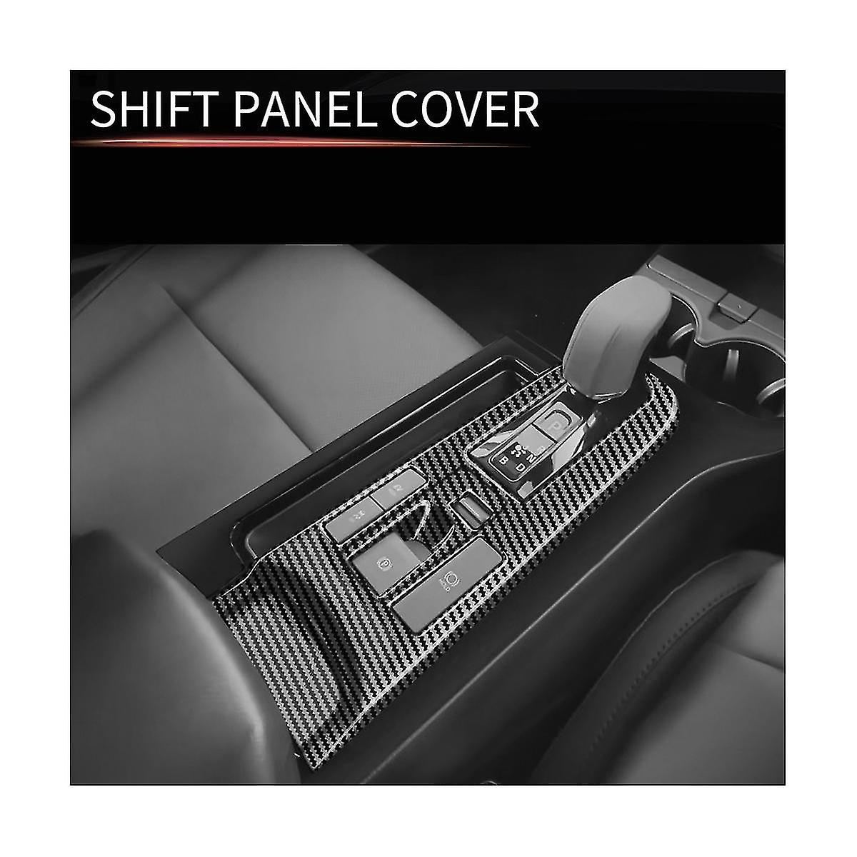 Car Carbon Fiber Black Central Control Gear Shift Panel Interior Modification For Prius 60 Series 2