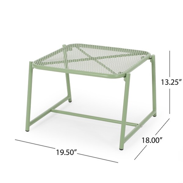 Bucknell Outdoor Iron Metal Mesh Side Table by Christopher Knight Home