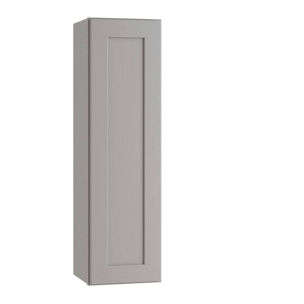 Home Decorators Collection Tremont Assembled 21 x 36 x 12 in. Plywood Shaker Wall Kitchen Cabinet Left Soft Close in Painted Pearl Gray W2136L-TPG