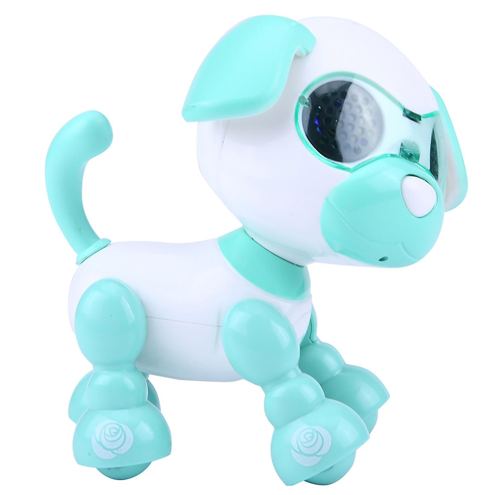 Robot Dog Pet Toy Smart Kids Interactive Walking Sound Puppy Led Educational Gift (green)