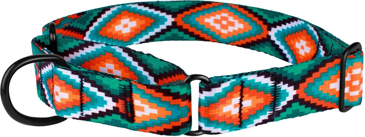 CollarDirect Tribal Aztec Nylon Martingale Dog Collar