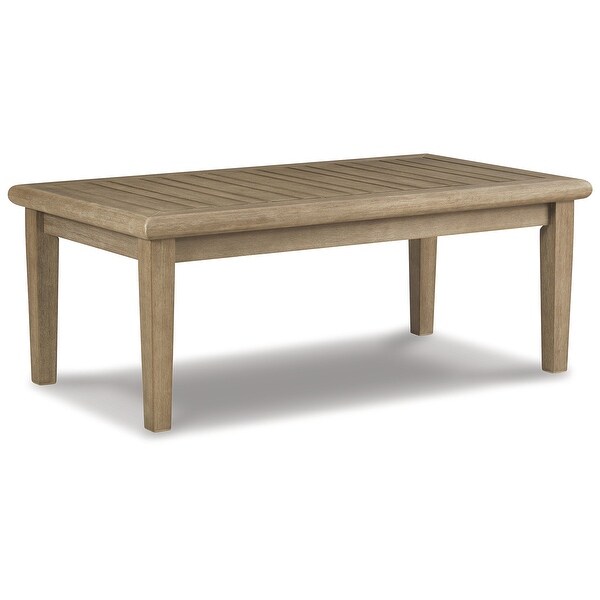 Signature Design by Ashley Gerianne Brown Outdoor Coffee Table with 2 End Tables