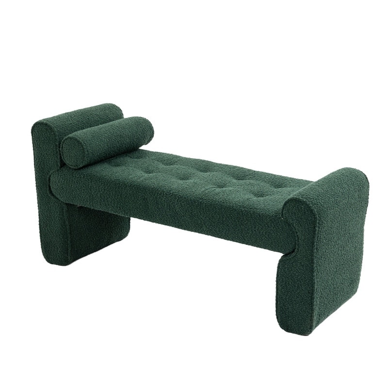 Modern Ottoman Bench upholstered velvet Bed stool End Bed Bench