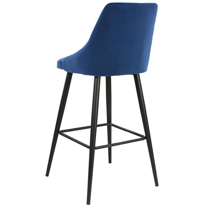 Best Master Furniture Sunset Velvet 29 Bar Stools， Set of 2