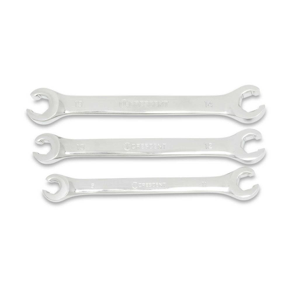 CRESCENT Metric Flare Nut Wrench Set 3pc