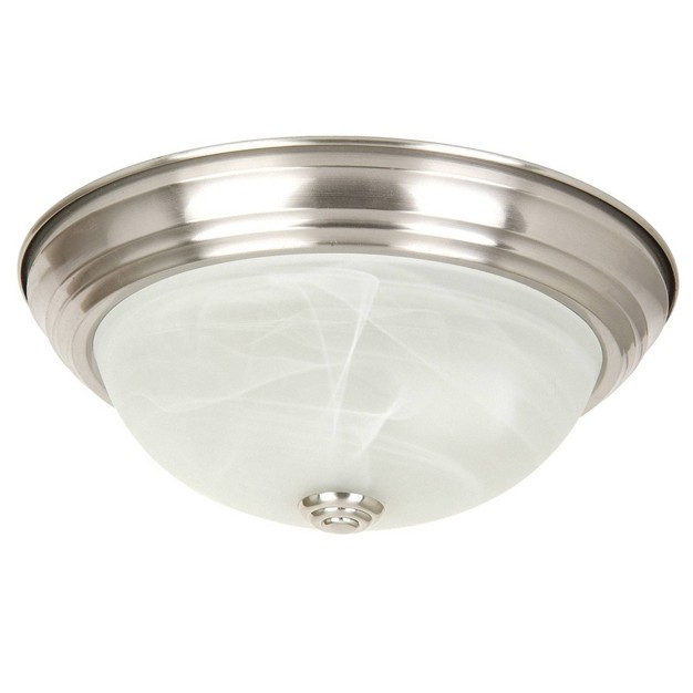 Yosemite 2 Light Flush Mount Satin Nickel