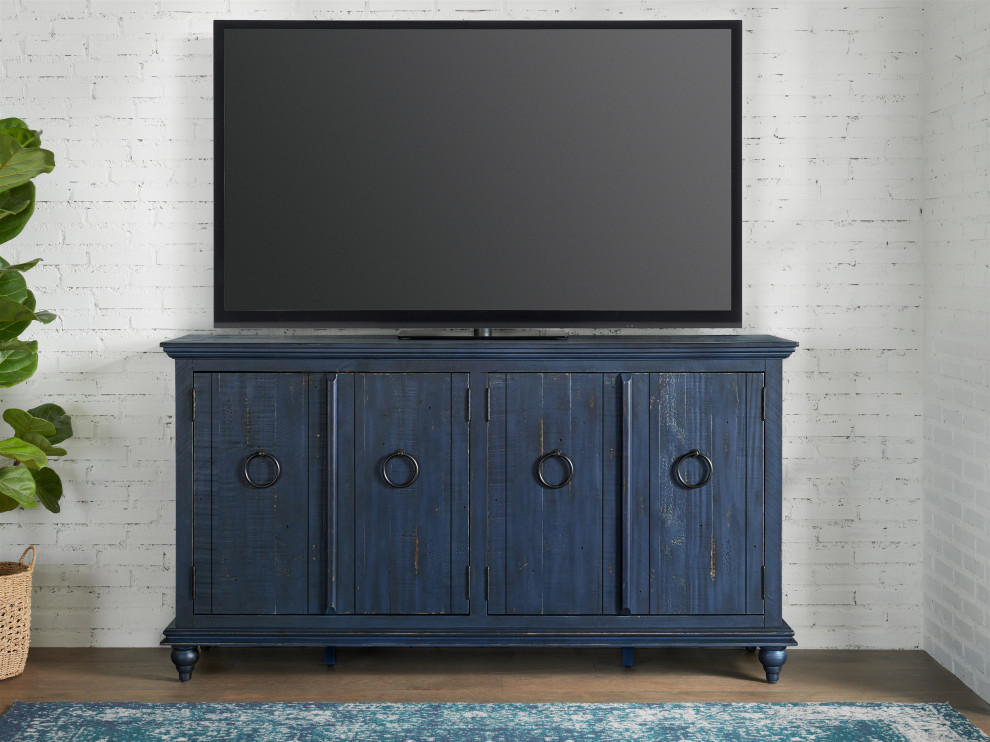 Garden District Solid Wood TV Stand   French Country   Entertainment Centers And Tv Stands   by Martin Svensson Home  Houzz