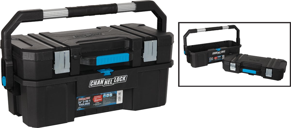 Channellock 2-in-1 Toolbox 55 Lb. Black Blue