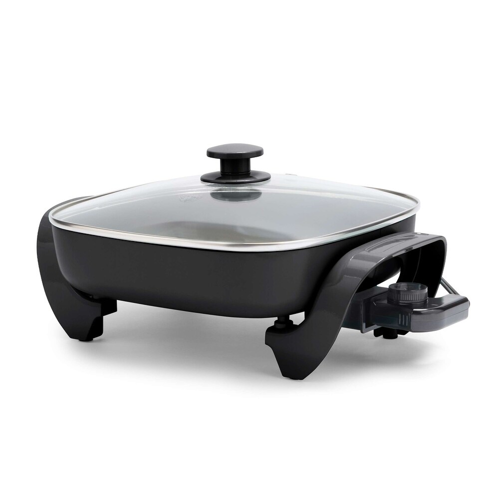 GreenLife Healthy Ceramic Nonstick 5 in 1 Electric Skillet  Black