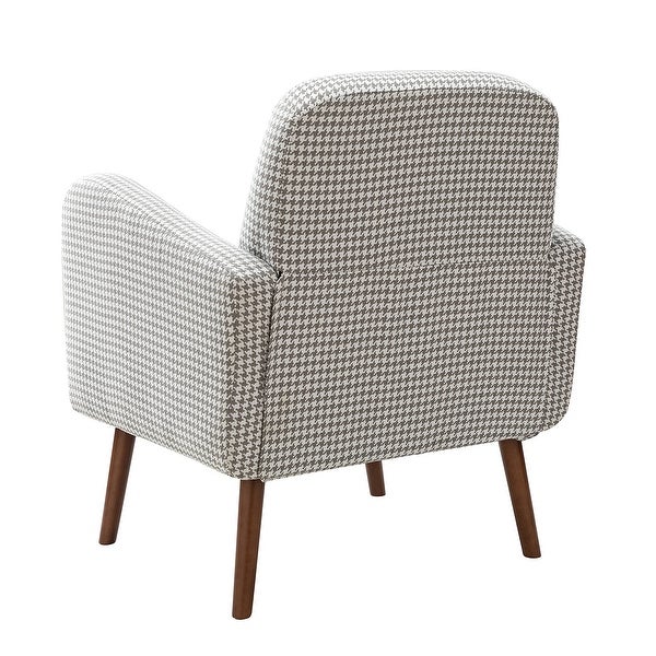 Aeetes Modern Upholstered Armchair with Solid Wood Legs Set of 2 by HULALA HOME