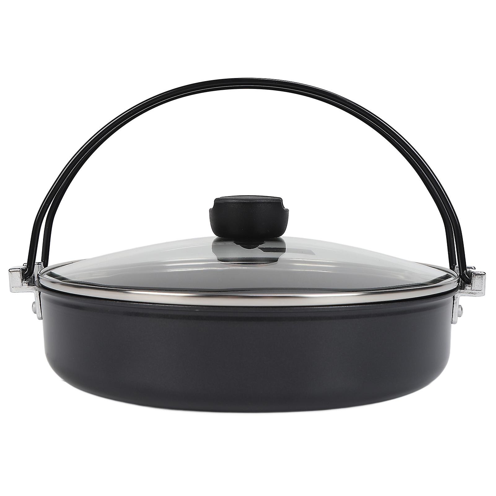 26.9cm Japanese Hot Pot Aluminium Alloy Soup Pot Saucepan Multipurpose Non Stick Cooking Pan With Lid