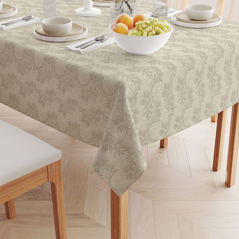 Rectangular Tablecloth， 100% Cotton， 52x84， Floral 70