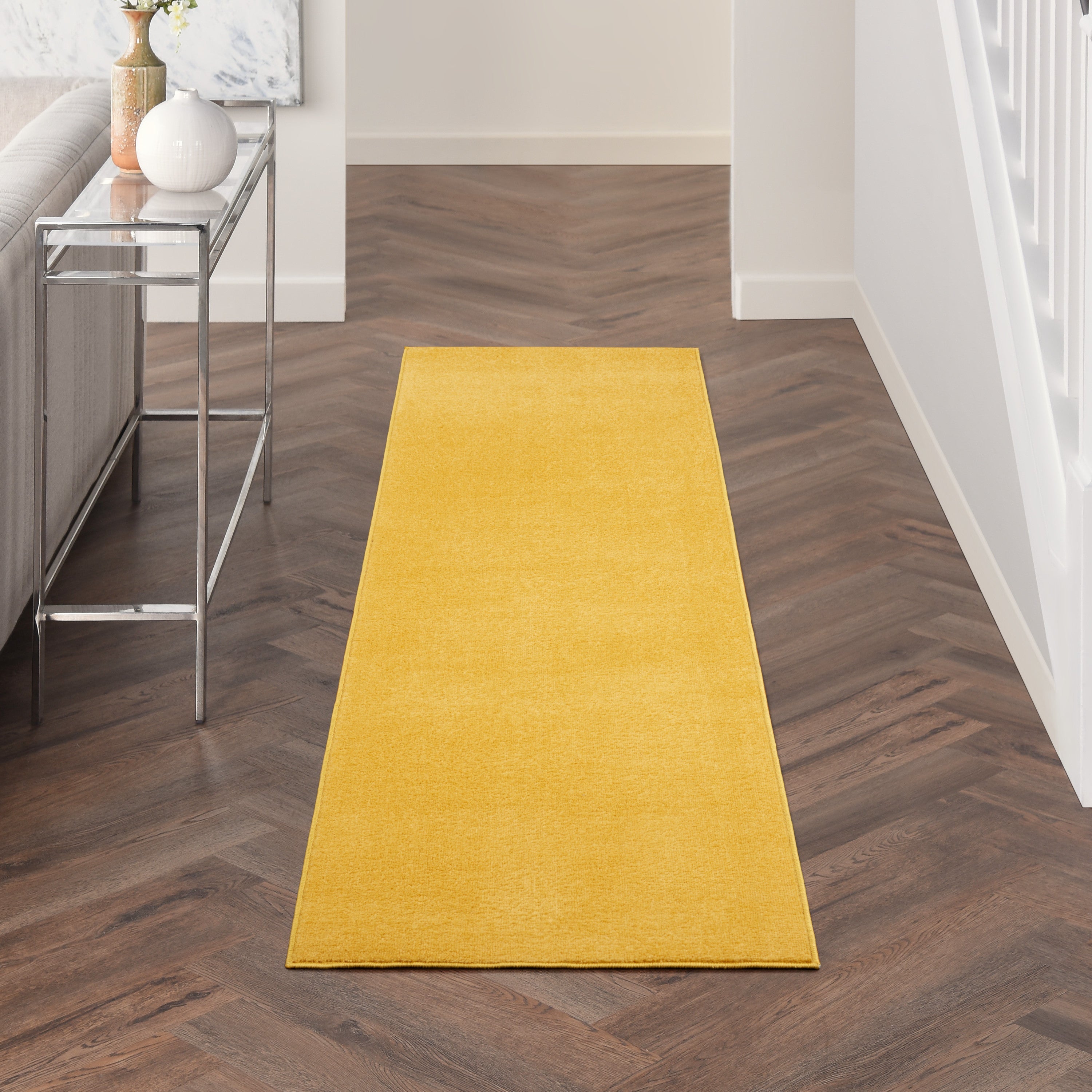 Nourison Essentials Yellow Rug