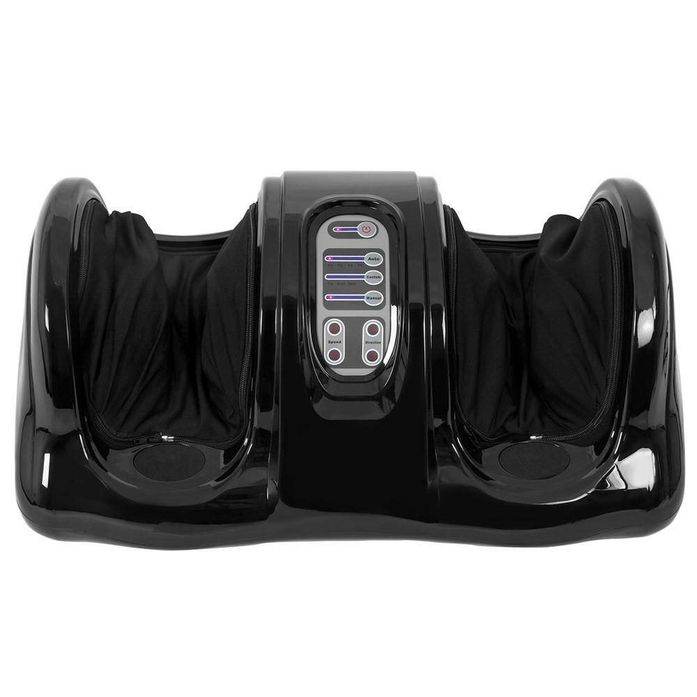 XtremepowerUS 4-Speed Shiatsu Black Foot Massager Machine with Remote Control Kneading Rolling Leg Calf Ankle 96120