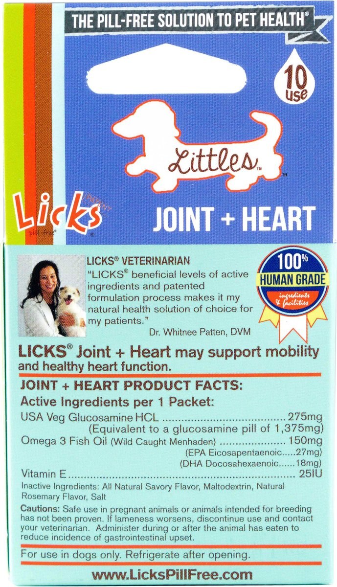 Licks Pill-Free Littles JOINT + HEART Mobility Support Dog Supplement