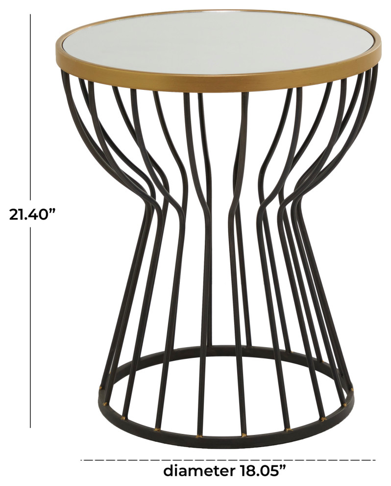 Contemporary Black Metal Accent Table 561528   Transitional   Side Tables And End Tables   by Brimfield  ampMay  Houzz