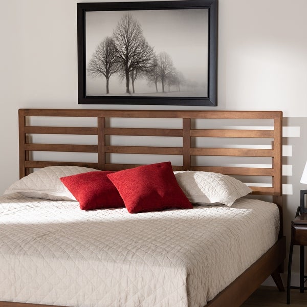 Akemi Modern and Contemporary Wood Headboard - - 33123260