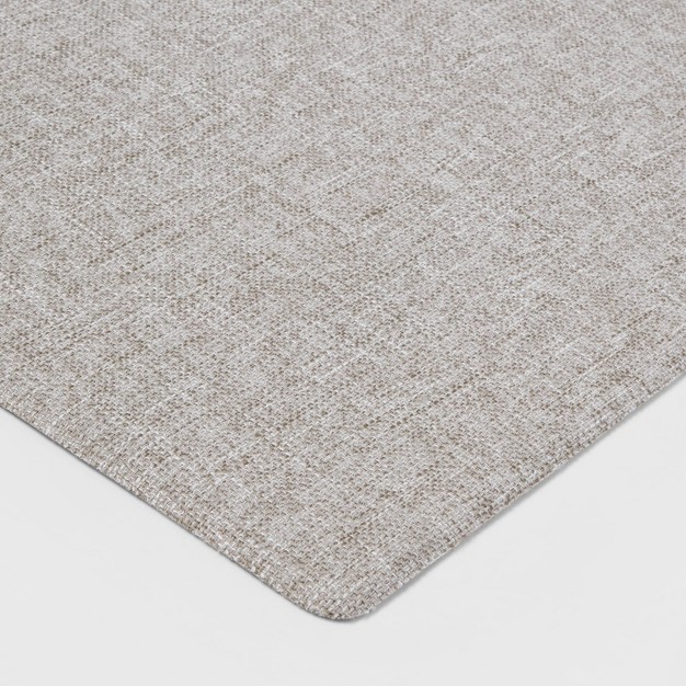 X 20 quot Basketweave Comfort Runner Mat Gray