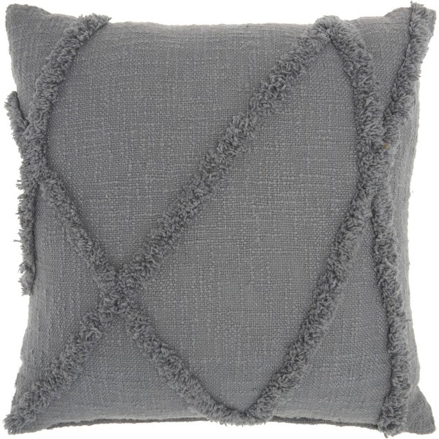 Life Styles Distressed Diamond Throw Pillow Mina Victory