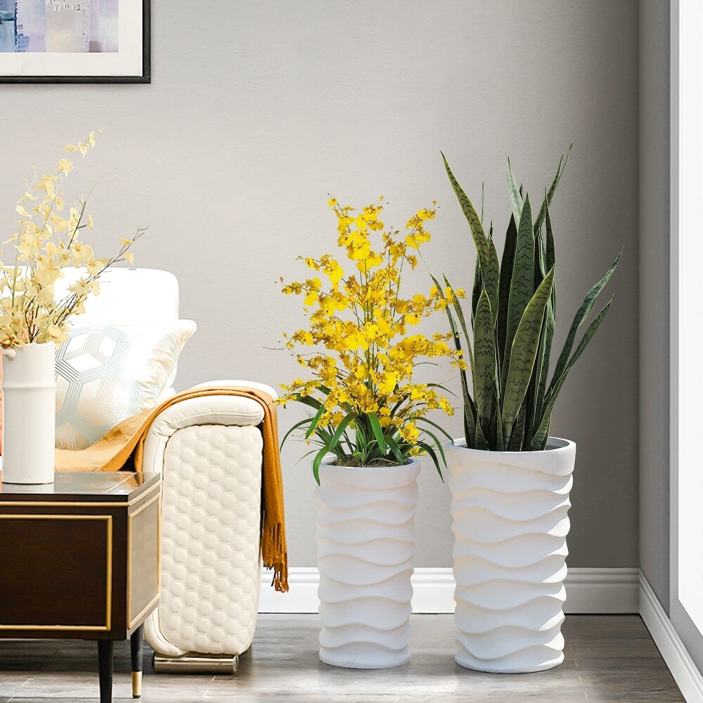 Planters  Set of 2 Garden Plant Pots  Planting Flower Pots  Flower Plant Pot Outdoor Planters  Balcony Garden Planter