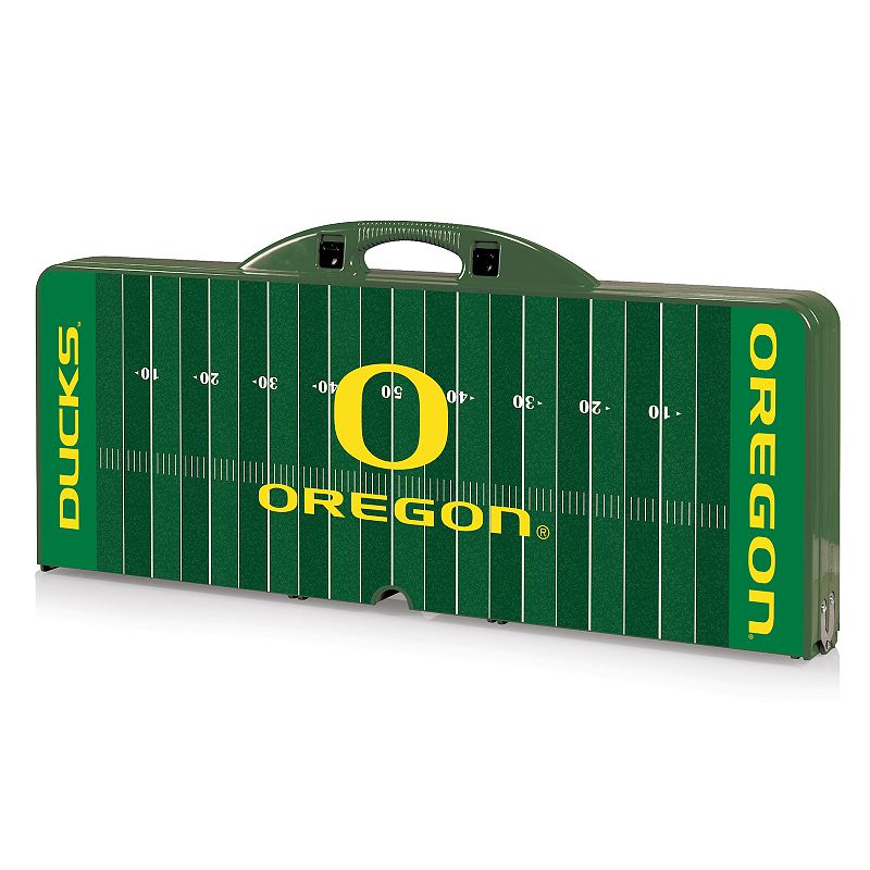 Picnic Time Oregon Ducks Picnic Table Portable Folding Table with Seats