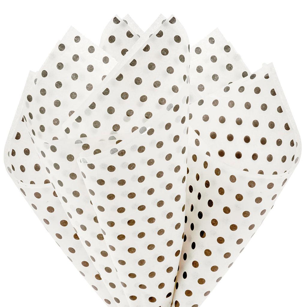 Hallmark  Black Dots on Ivory Tissue Paper, 6 sheets