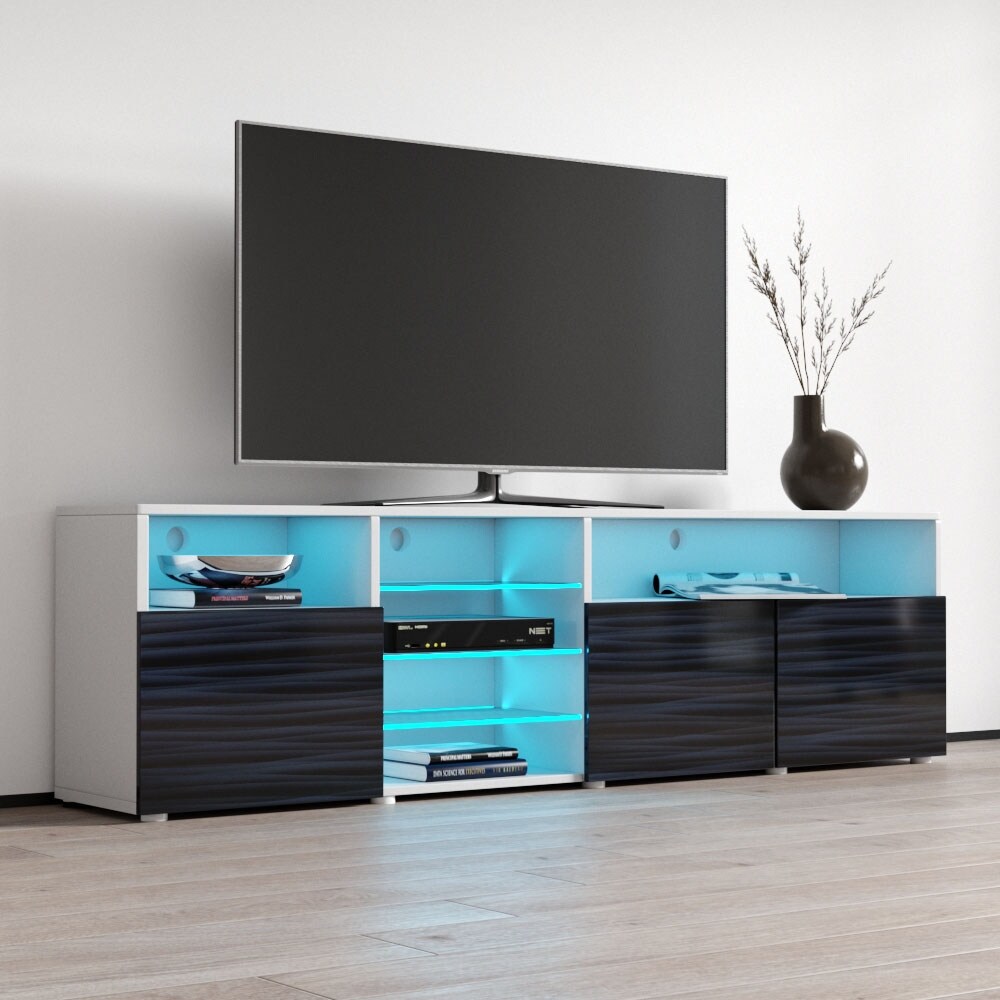 Roma 79 inch Wide Glossy TV Stand