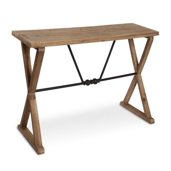 Kate and Laurel Travere Wood/Metal Console Table - 42x16x30