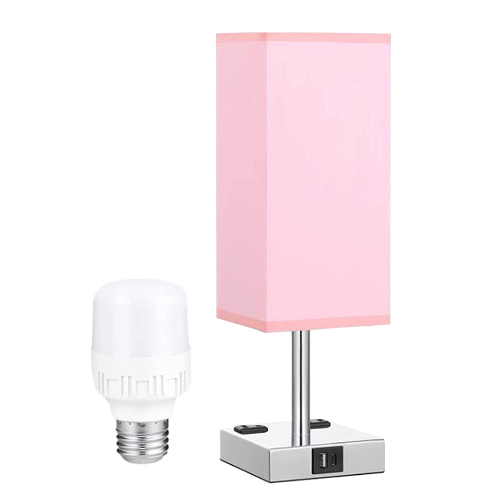 Table Lamp With Bulb Romantic Gift Bedside Lamp For Living Room Bedroom Home Pink