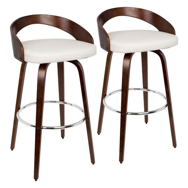 Carson Carrington Stavanger Mid-century Modern Fixed-Height Bar Stool (Set of 2)