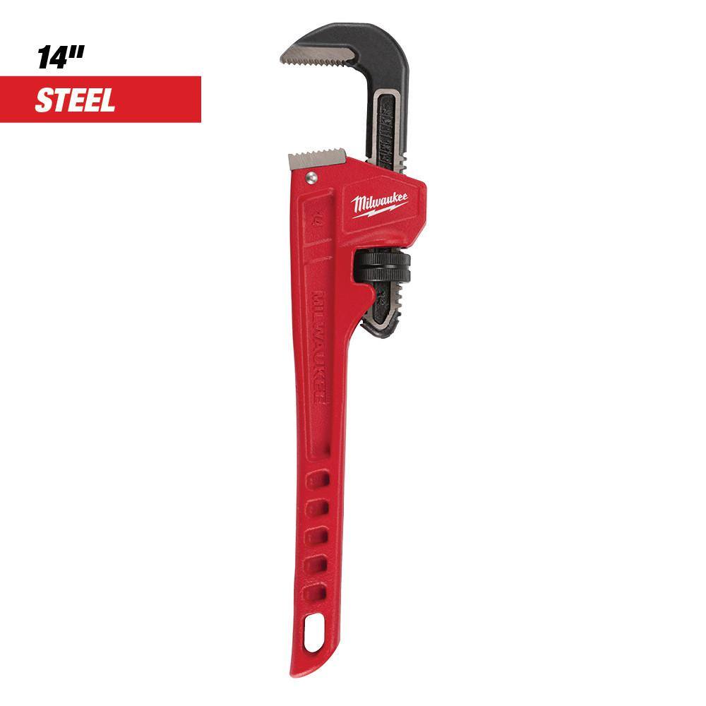 MW 14 in. Steel Pipe Wrench and 24 in. Steel Pipe Wrench (2-Piece) 48-22-7114-48-22-7124