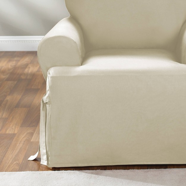 Duck T Cushion Chair Slipcover Natural Sure Fit