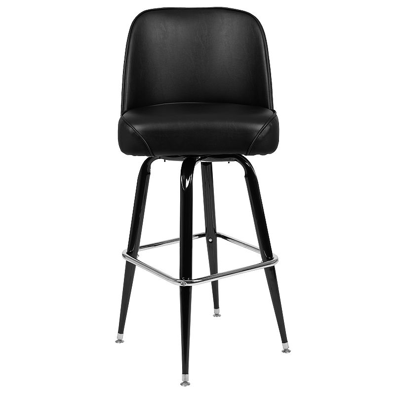 Flash Furniture Metal Bar Stool with Swivel Bucket Seat