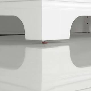 Home Decorators Collection Melpark 24 in. W x 20 in. D x 34.5 in. H Bath Vanity in White with White Cultured Marble Top Melpark 24W