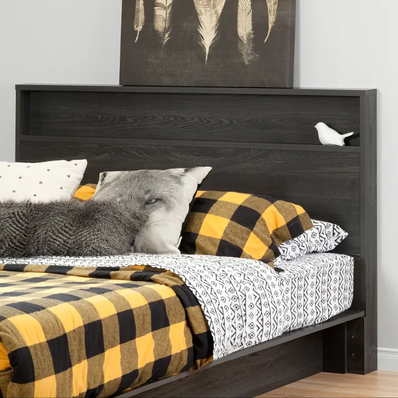 Holland Modern Farmhouse Gray Oak Full-Queen Size Headboard - South Shore