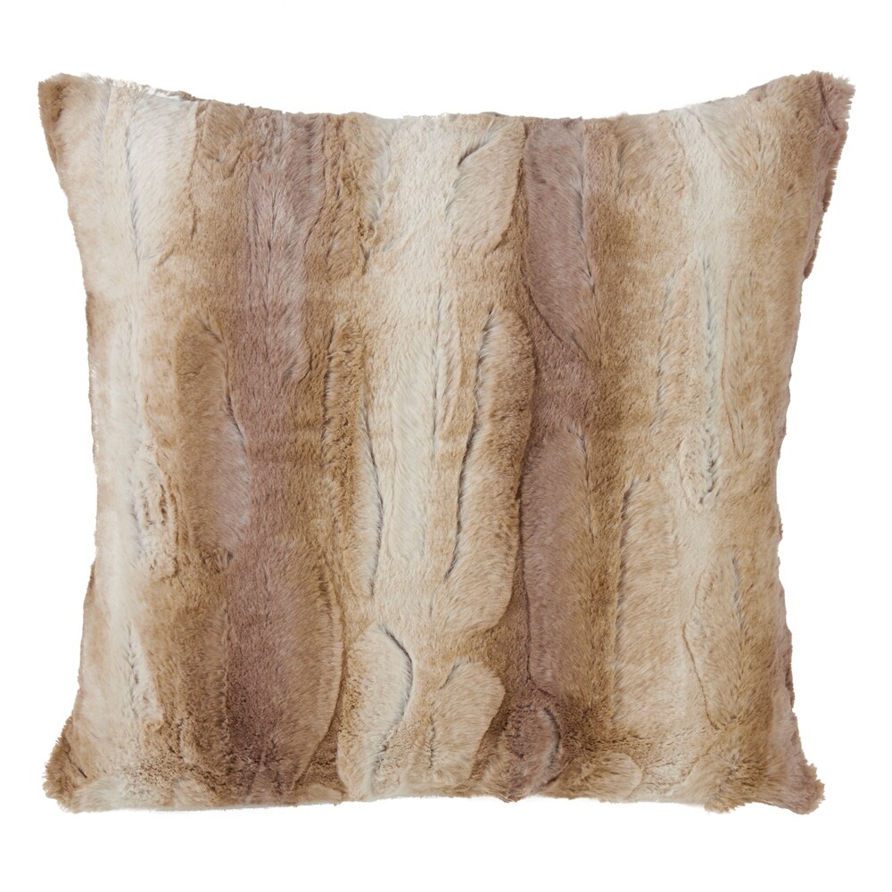 Faux Fur Decorative Floor Pillow