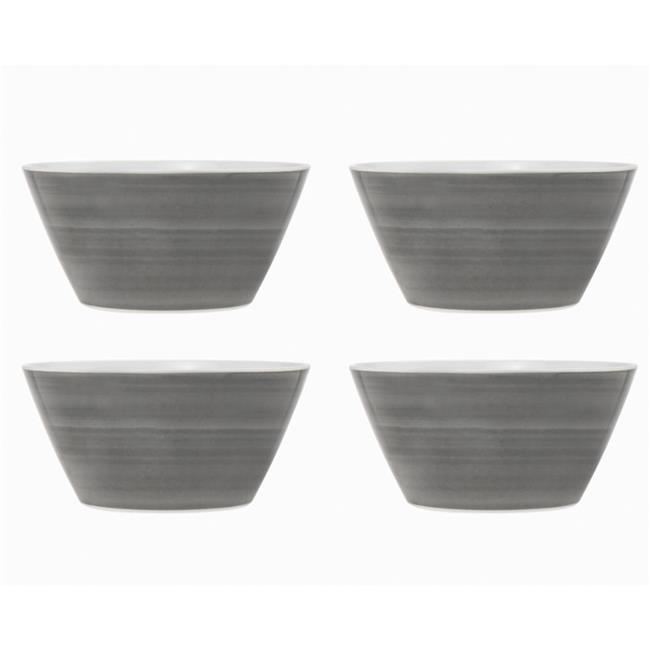 Godinger 12433 6 in. Swirl Melamine Cereal Bowl - Set of 4