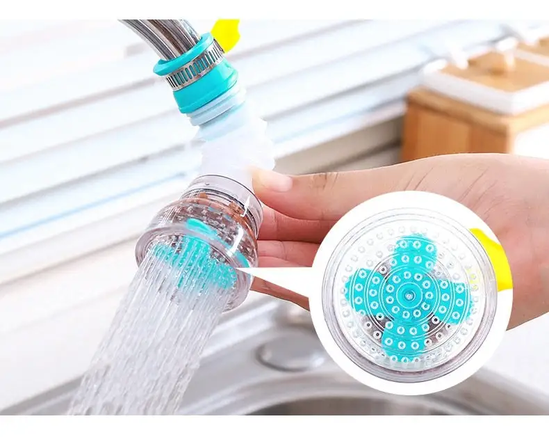 360 Degree Rotation Faucet Extender Shower Water Tap Gadget Water Tap Extension Filter Kitchen Faucet Extension Tube