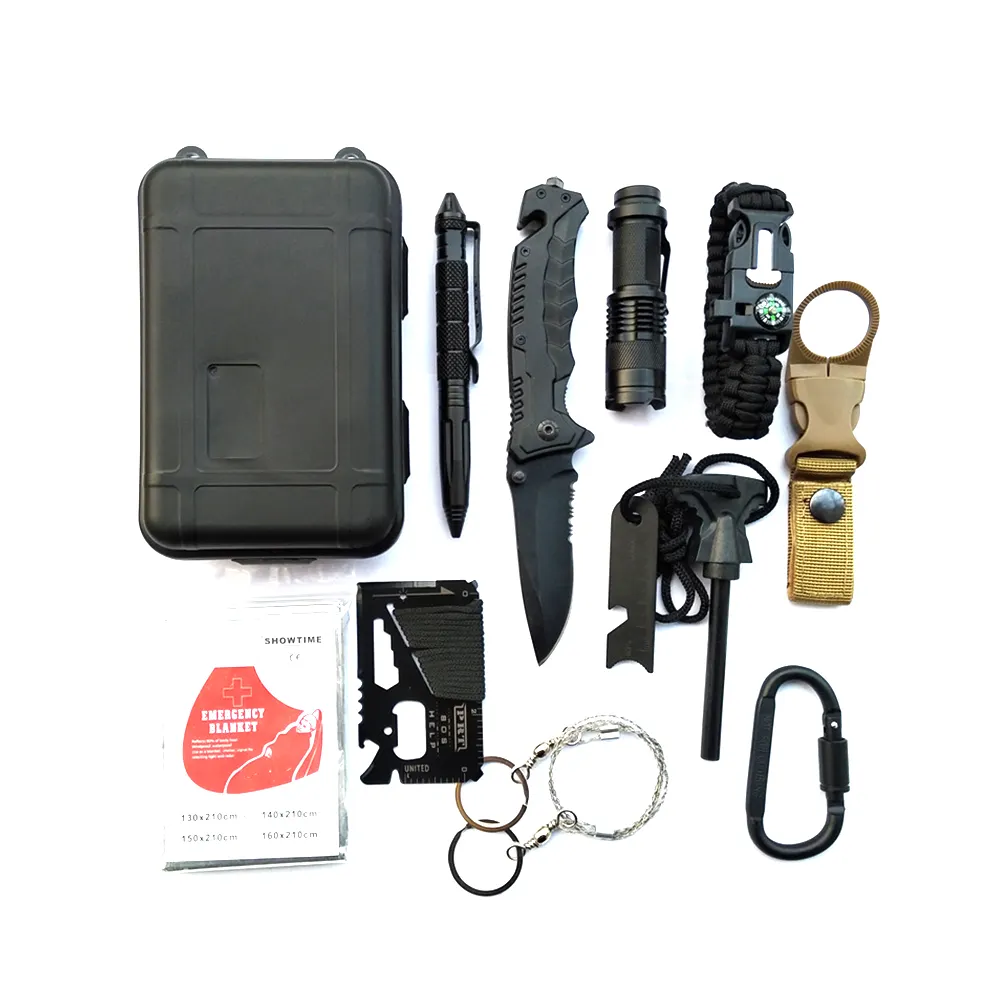 Outdoor survival tool emergency survival kit camping hiking survival kit