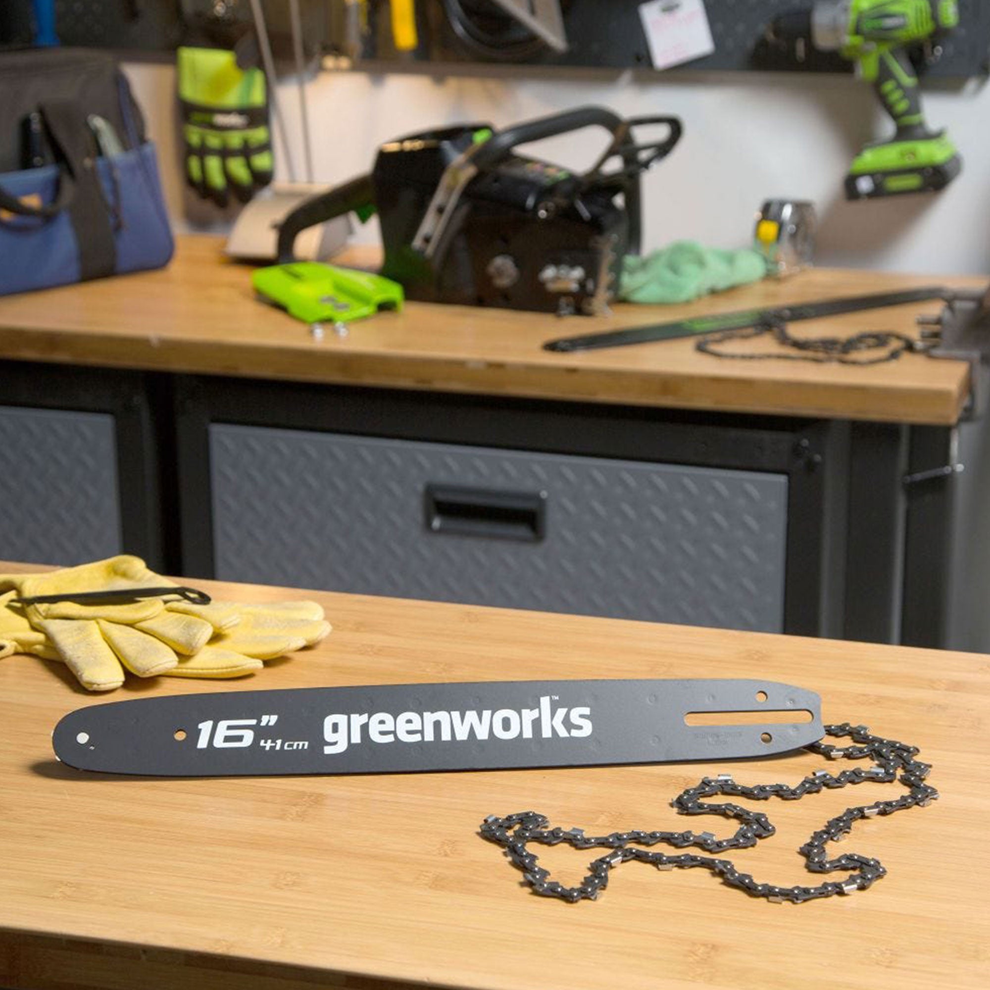 16-Inch Chain  Bar for 40V Chainsaws | Greenworks Tools