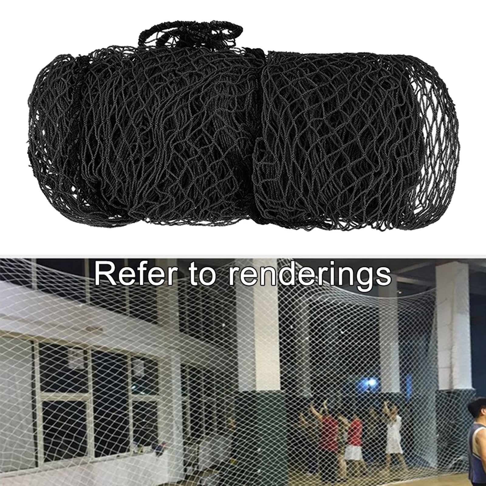 3.3Yard Golf Practice Hitting Net Cage Netting Golf Accessories indoor and outdoor Backyard Playground - White