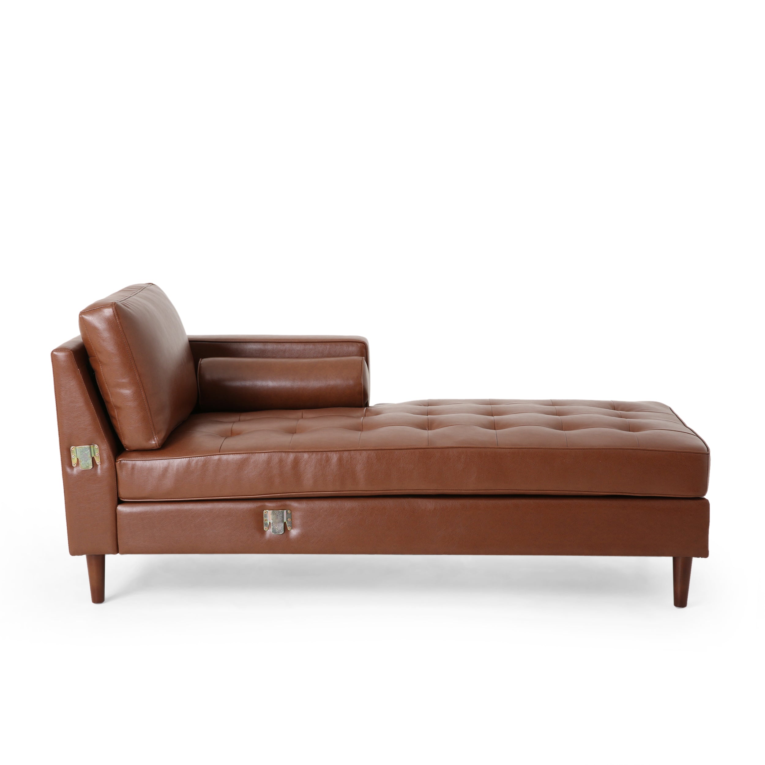 Lockbourne Contemporary Tufted Upholstered Chaise Sectional