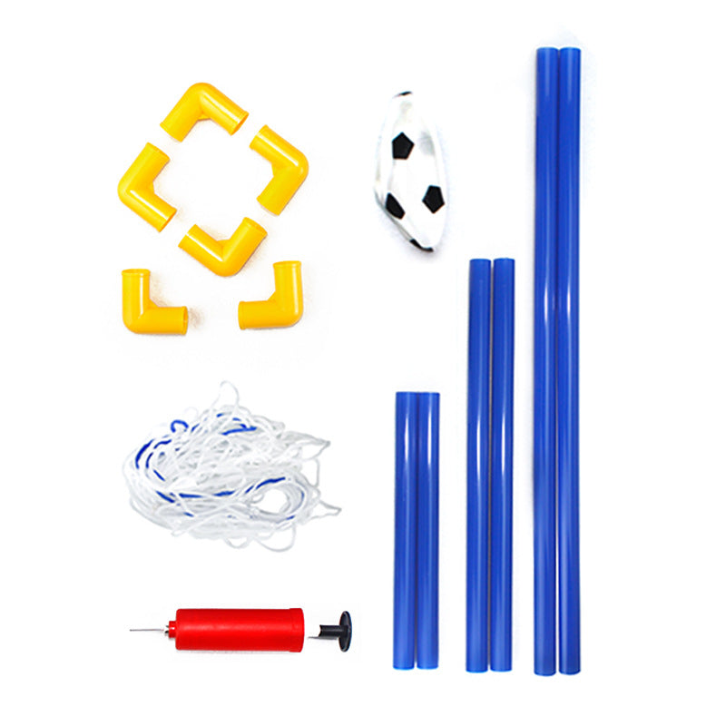 Folding Mini Football Soccer Goal Post Net Set with Pump Kids Sport Indoor Outdoor Games Toys Plastic