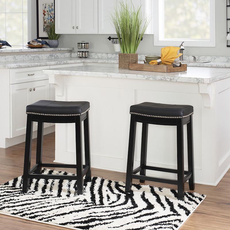 Linon Claridge Counter Stool 2-piece Set