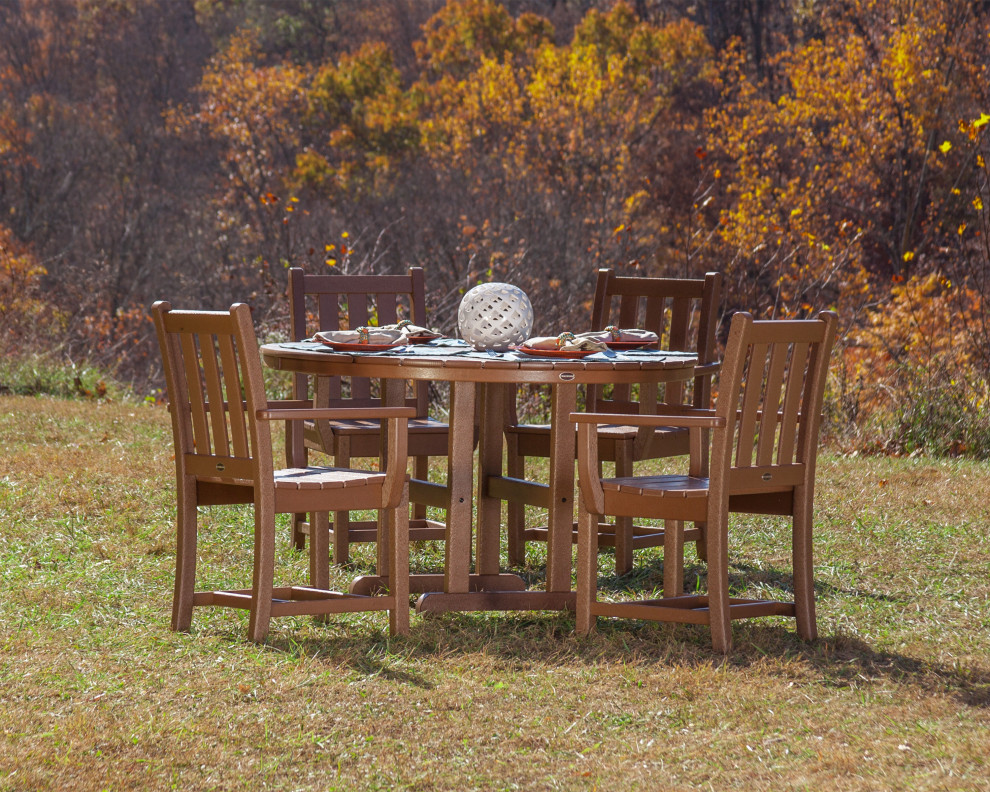 Polywood Traditional Garden 5 Piece Dining Set   Transitional   Outdoor Dining Sets   by POLYWOOD  Houzz